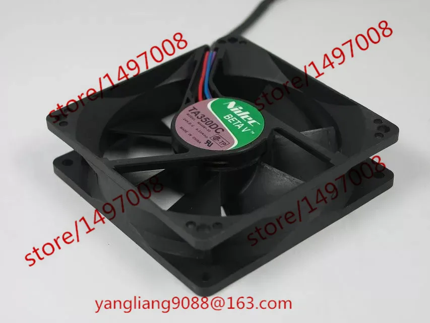 

Nidec TA350DC M34691-33 DC 24V 0.33A 90x90x25mm Server Cooling Fan