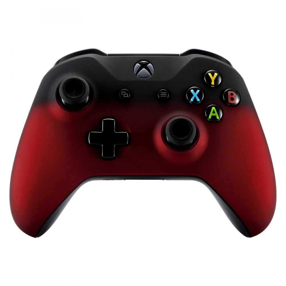 EXtremeRate-Faceplates Front Shell, Side Rails para Xbox One X e One S Controller, Shadow Red