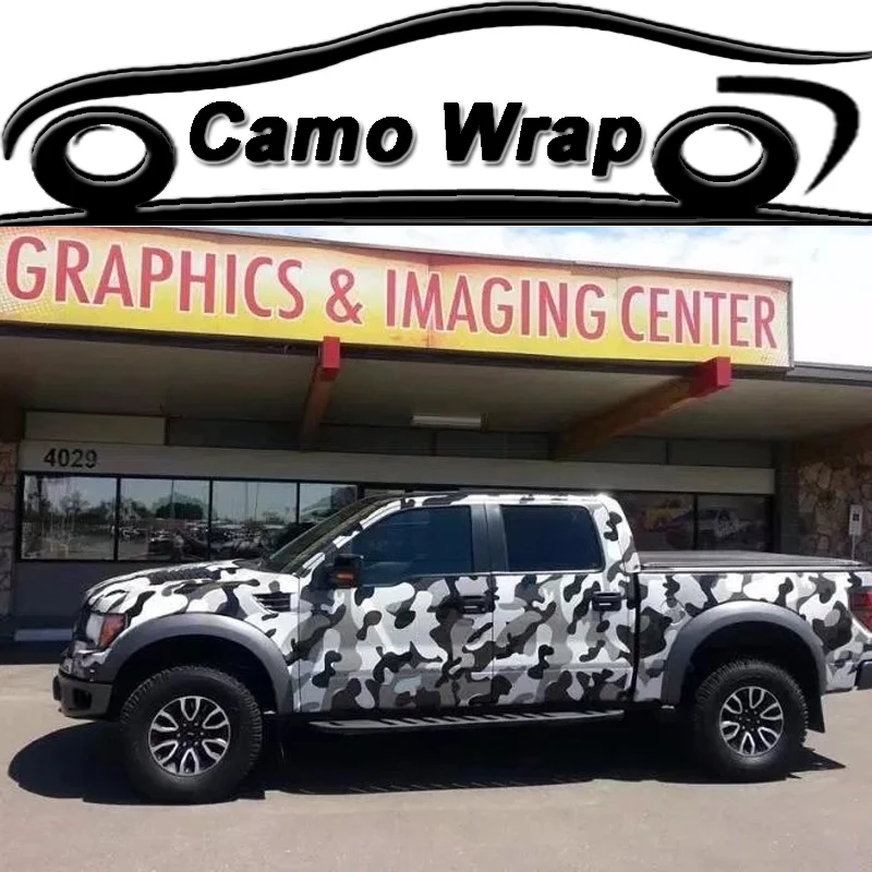 

Camouflage Black Grey White Vinyl Film Car Wrap Motorcycle Car Vehicle Scooter DIY Adhesive Sticker Decal Film Air Bubble Free