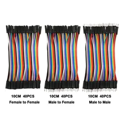 Dupont Linie 120pcs 10cm MM + MF + FF Jumper Draht Kabel für Arduino Brearboard DIY Projekte