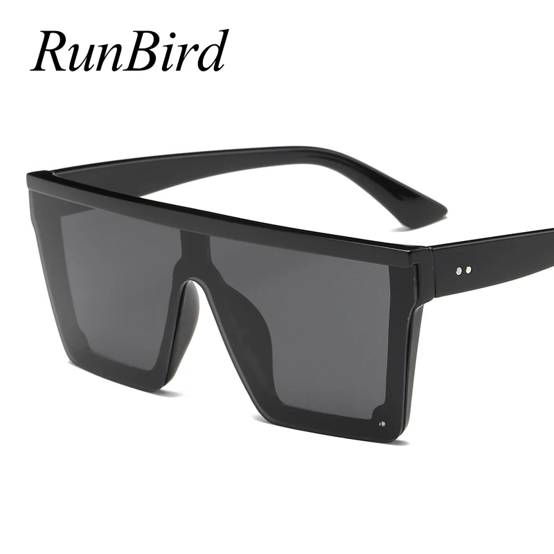 Óculos de sol para condução masculinos RunBird-Oversize, óculos quadrados pretos, marca de moda, oversize 5121R, 1 pc