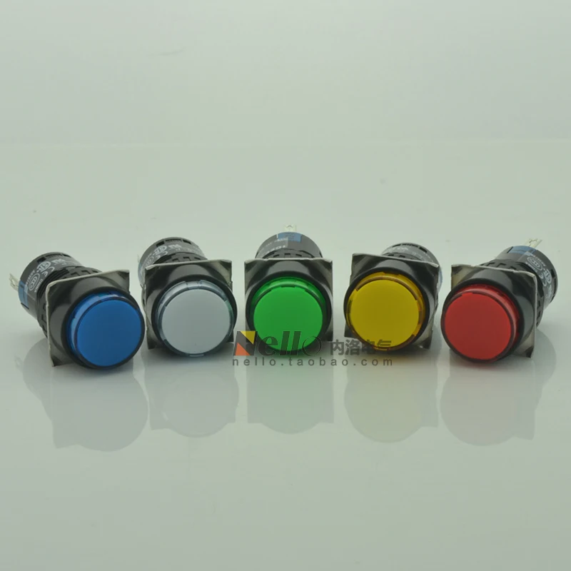 

[SA]IDEC Izumi original Japanese 16mm circular lights AL6M-P4 * C AC / DC 24V LED lights--10pcs/lot