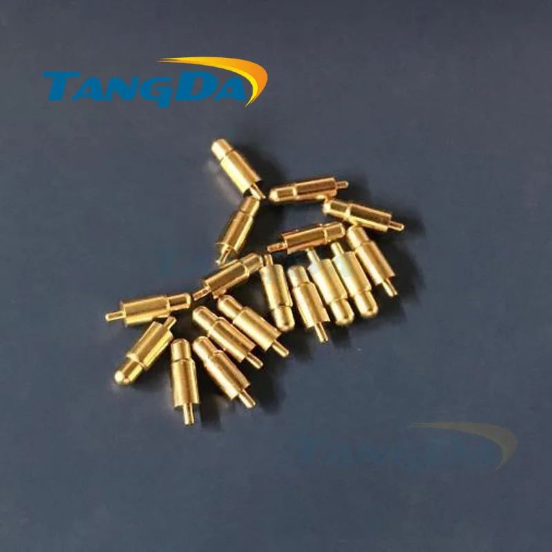 

Tangda 3.2 10.5 pogopin connectors 3.2*10.5mm Current pin Battery pin Test thimble probe Gold Plated (Any size can custom made)