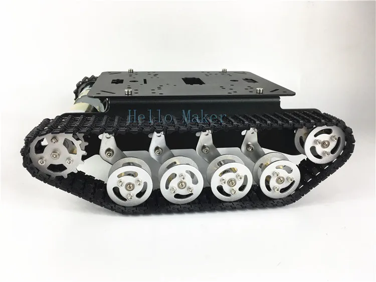 Tanque amortiguador TS100, chasis de coche con orugas, 37 motores, Robot de plataforma de desarrollo de coche inteligente