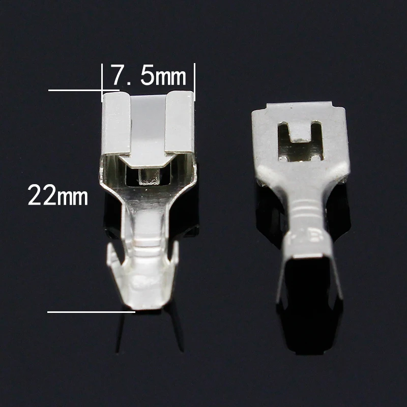 Crimp Terminal Female Spade Cable Wire Terminals for 6.3mm Connectors