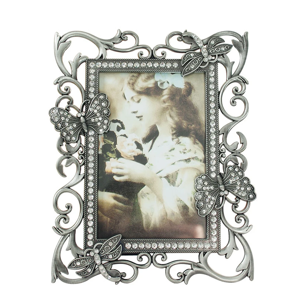 

Vintage Metal Photo Picture Frames, Home Decor, Gifts, MPF092, 4x6 Inch