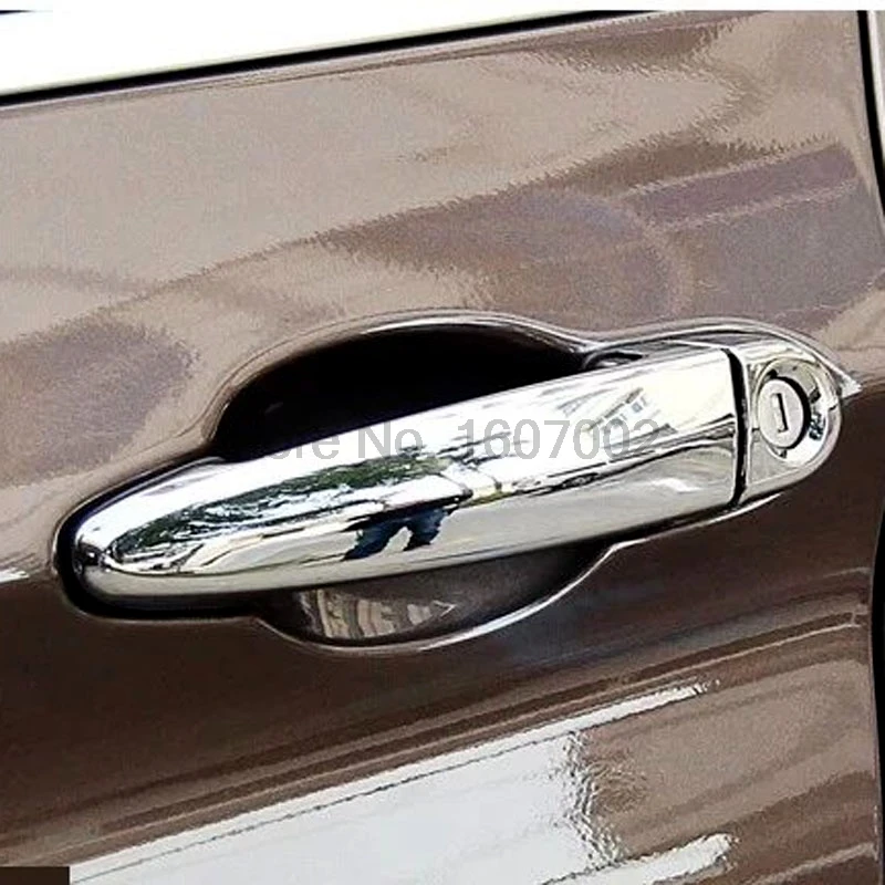 Fit For BMW 3 Series 2016 Left-handed Driving 8pcs ABS Chrome Side Door Handles Cover Protectors Trim Exterior Car Accessories