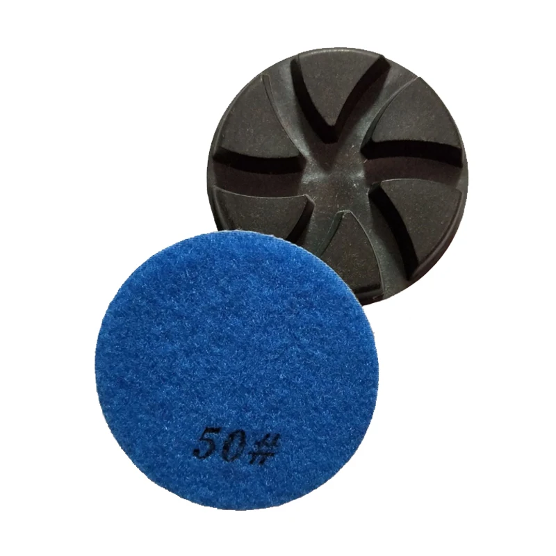 Imagem -05 - Rijilei-concreto Piso Polimento Pad Polegadas 80 mm Diamante Seco ou Molhado Restauração Hf11 Pcs Set