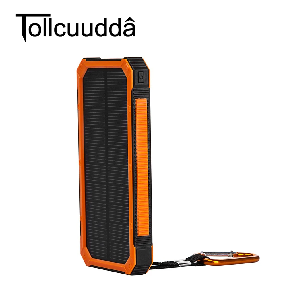 Tollcuudda 10000mah Solar Poverbank For Xiaomi Iphone LG Phone Power Bank Charger Battery Portable Mobile Pover Bank Powerbank