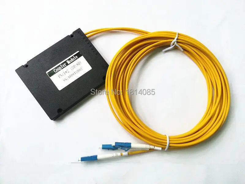 3.0mm 1X2 20:80 Coupling ratio SM Dual Window Fiber optic Splitter with FC/APC FBT1X3 Splitter ABS