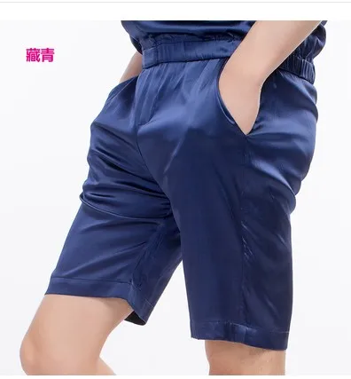 Large size Silk shorts, men's breathable cool silk, beach shorts, men's casual waist and waist pockets. 2022