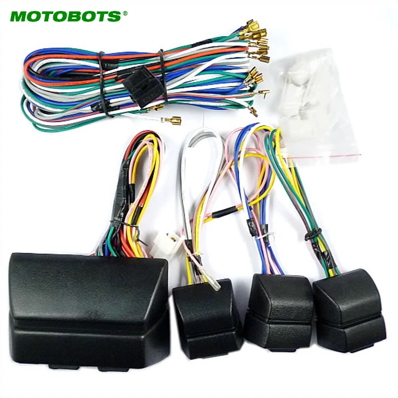 

MOTOBOTS 1Set Universal For Auto 4 Doors Car Power Window 8PCS Switches With Holder And Wire Harness #AM2469