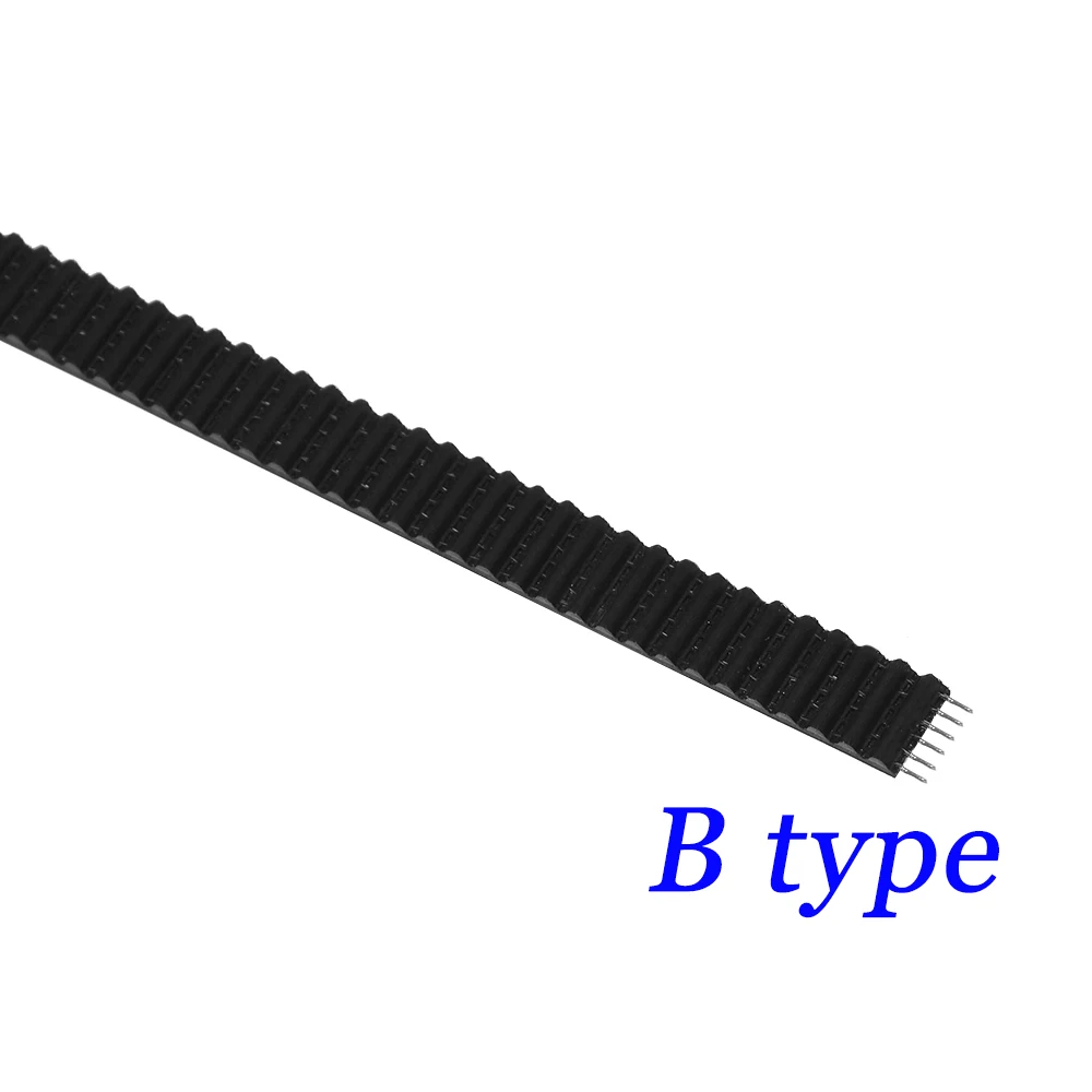 5m. Correia dentada de fibra de vidro 6mm, pu com núcleo de aço, correia dentada gt2, cor preta, 2gt, correia dentada aberta, 6mm de largura, 5m para impressora 3d