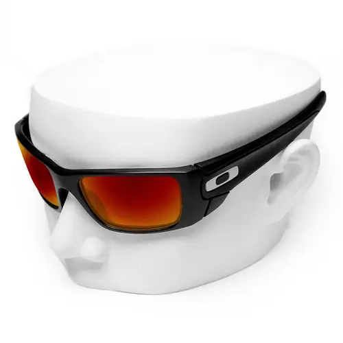Imagen 2 del producto OOWLIT lentes polarizadas de repuesto de Fire Red Mirror para gafas de sol Oakley Fuel Cell
