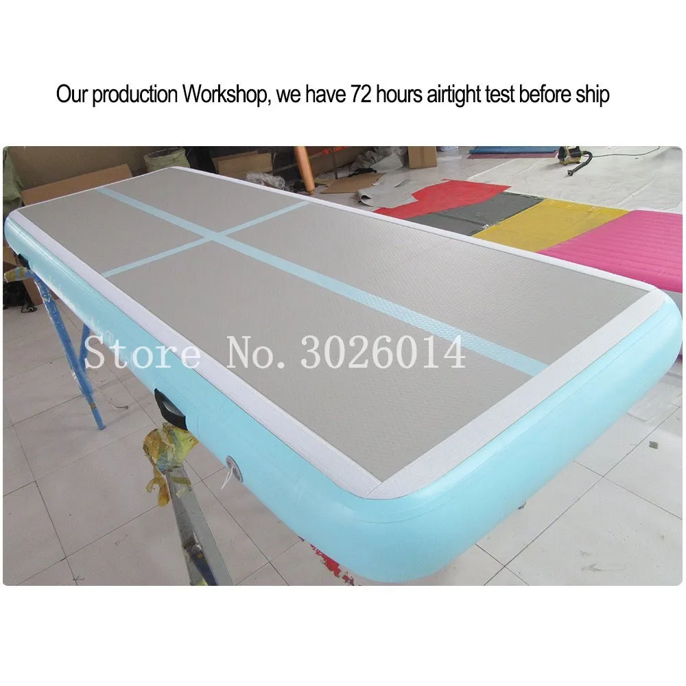 10ft*3.3*8inch Inflatable Gymnastics Tumbling Mat Air Tumbling Track Training Mats for Gymnastic With a Pump