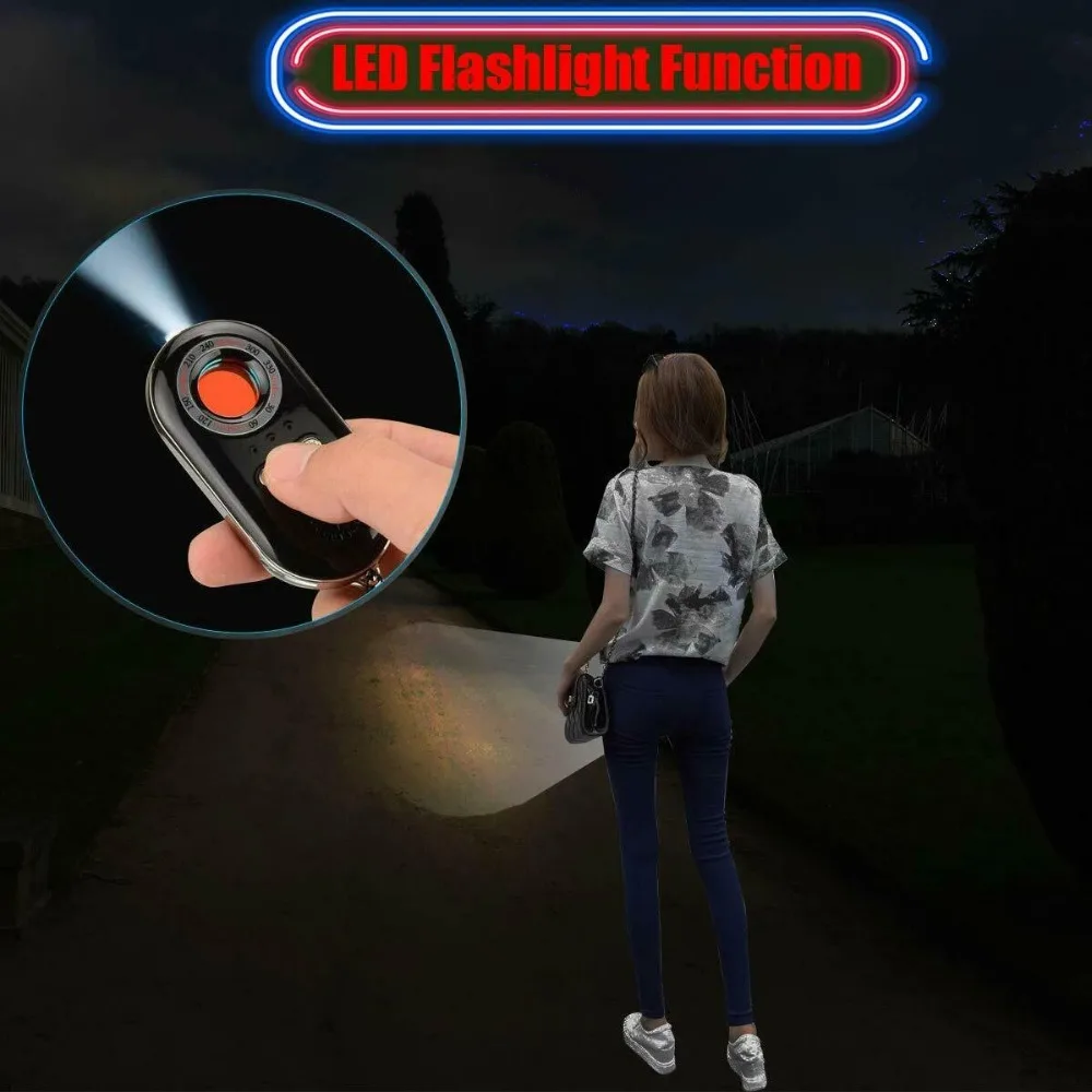 Máy Phát Hiện Camera RF Bọ Máy Dò Tín Hiệu Không Dây Scann + Thiết Bị Chống Trộm Báo Động Cho Du Lịch An Toàn Chống Candid Camera đầu Báo K98