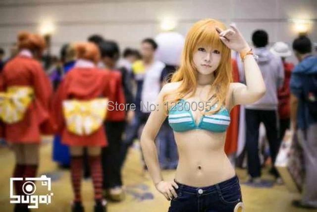 One Piece Nami Cosplay Costume Nami Bikini Two years later Cosplay