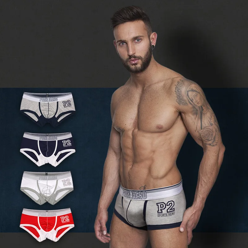 Rosa Hero Mens di Marca Della Biancheria Intima Boxer Mutandine del Pugile degli uomini Shorts Mutande Sexy Maschio Della Biancheria Intima Degli