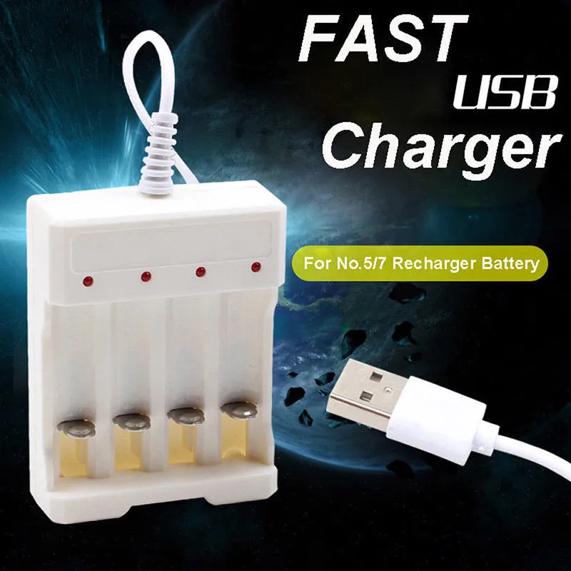 USB Output Battery Charger For AA / AAA Battery Universal Rechargeable Batteries Quick Charge Adapter Batteries Charging Tools