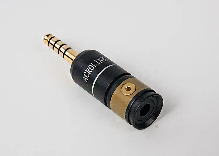 

ZEROZONE 1pcs FP-4457(G)4.4mm NW-WM1Z/A Gold Plated Balanced Headphone Plug L9-35