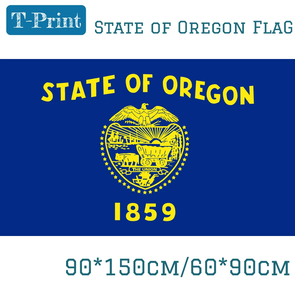 USA State of Oregon Flag 90*150cm 60*90cm Flag USA 3x5 Ft Polyester Printing Banner For Event Home Decoration