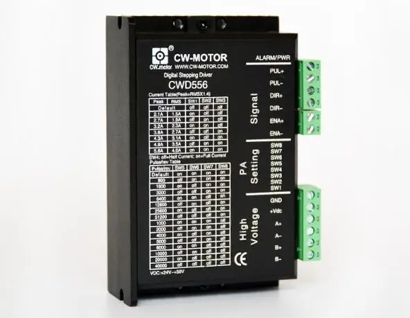 CWD556 2Phase Digital Stepper Motor Drive 20-50VDC 0.1A to 5.6A Compatible with Leadshine DM556 for NEMA23 stepper motor