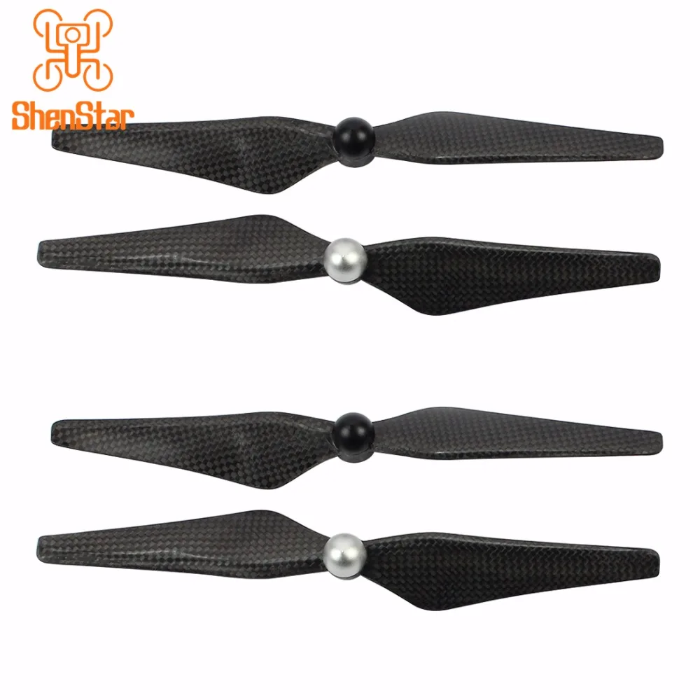 مروحة ذاتية الشد من ألياف الكربون بغطاء لولبي ، قفل ذاتي لـ DJI Phantom 1 ، 2 ، 3 ، 4 أزواج ، قطع غيار الطائرة