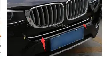 

Stainless Front Grille Grid Molding Cover Trim For BMW X3 F25 2014-2015 1pcs