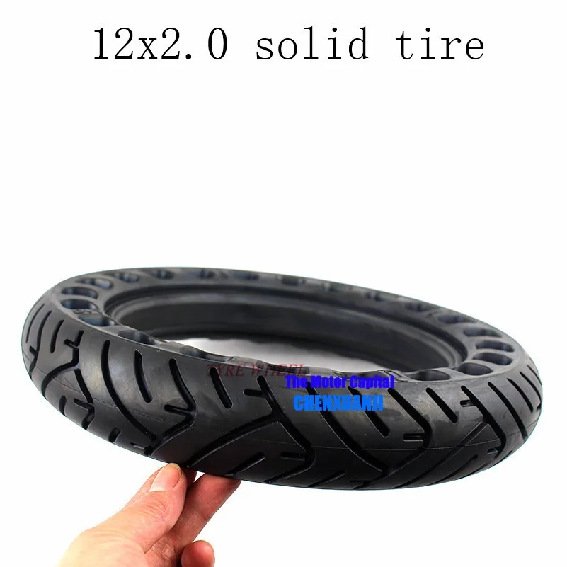 MADE IN CHINA 12x2.0 solid tyre 12x2.125 bike folding electric scooter  tire 12inch Non-inflatable  fits Many  E-bike