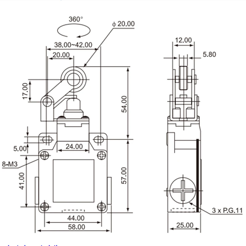 CSA-012 Magnetic Limit Switch CSA-012 Waterproof IP66 Limit Switch