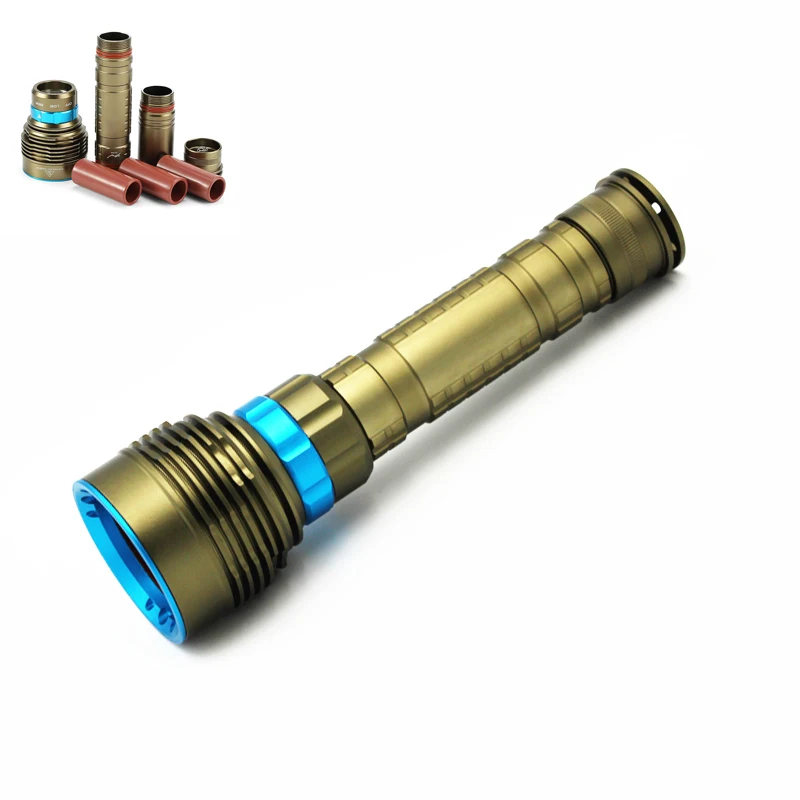 Uranusfire Diving Flashlight LED 7 XML T6 8000LM Underwater LED Torch Lamp Light Waterproof Tactical Flashlight lantern