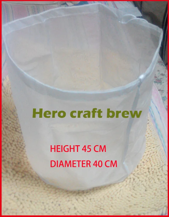 

Home Brew Filter Bag Height 45cm Diameter 40cm Brouwen Reusable For HomeBrew Mash Tun Hop Wine Beer Brew In Bag