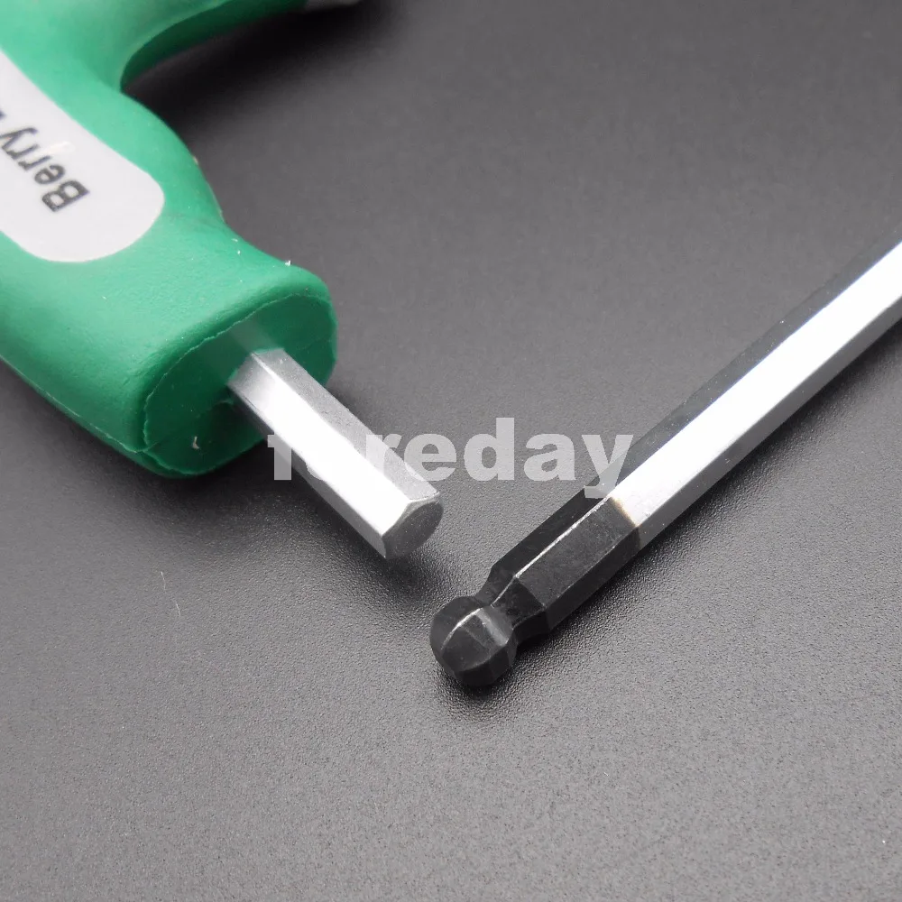 1PC X 5MM T-Handle Hex Allen Keys Metric Wrench M5 7-Handle spanner Ball end 7-Shape HQ NEW *BT791
