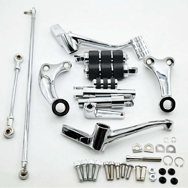 Motorcycle Forward Controls Kit Foot Pegs Levers Linkages For Harley Sportster XL 883 1200 XL883 Iron 883 XL1200X 48 2004 - 2013