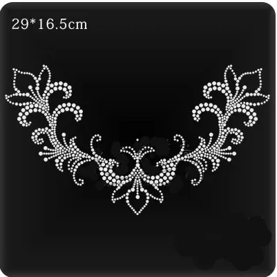 

2pc/lotiron on design iron rhinestone appliques hot fix rhinestone motif designs rhinestones fix strass iron patches