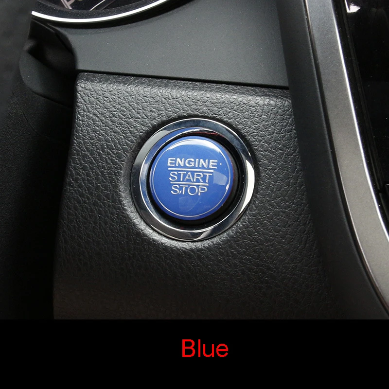 Car Engine Start Stop Button Sticker Cap Trim Cover For 2018 Toyota Camry XV70 Car Interior Accessories 1pcs