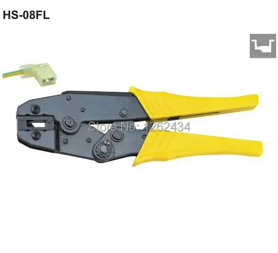 

HS-08FL RATCHET CRIMPING PLIER (EUROPEAN STYLE)Flag type female receptacles insulated terminals