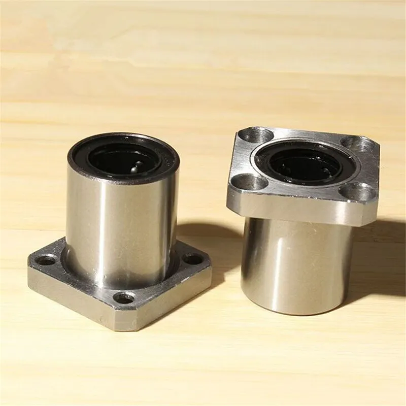 1Pcs LMK12UU 12x21x30mm CNC Linear Motion Bushing Ball Bearing Square Flange Type