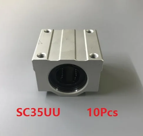 

10pcs/lot SC35UU SCS35UU 35mm linear case unit linear guide shaft linear block bearing blocks for CNC router 3D printer parts