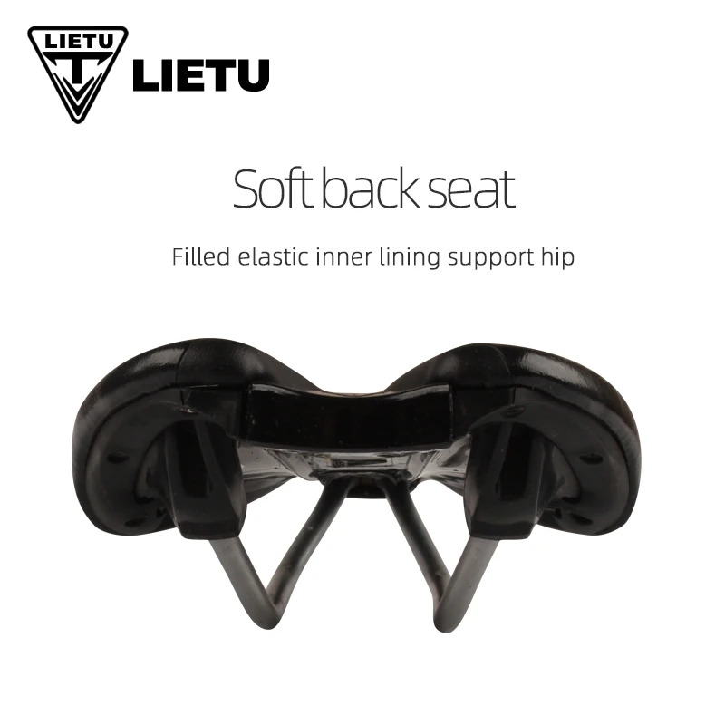 LIETU Bicycle Saddle Skidproof Leather Bike Saddle Seat Cushion Waterproof Bicycle Parts MTB Road Bike Cycling Saddle