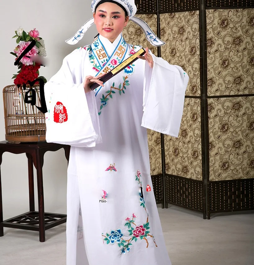 Unisex Beijing opera artistes studio Man clothing 9 Colors stage drama fase dramma woman costume Chinese style opera Garment