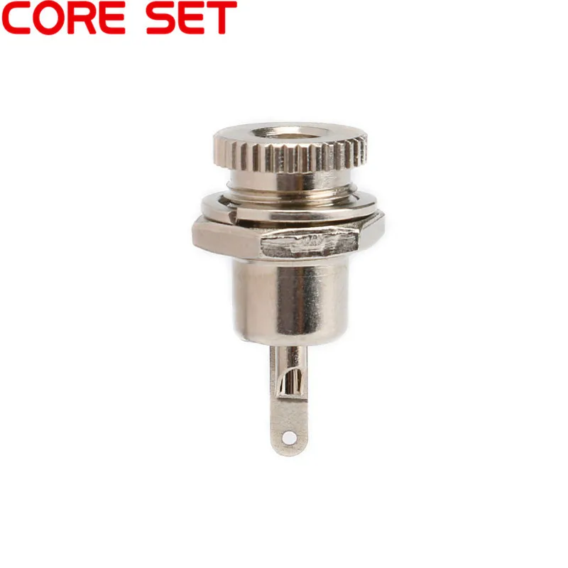 Conector hembra de montaje en Panel, toma de corriente CC, 5,5mm x 2,1mm, DC-099 de Metal, agujero abierto, 11MM, 5,5x2,1, 5,5x2,5