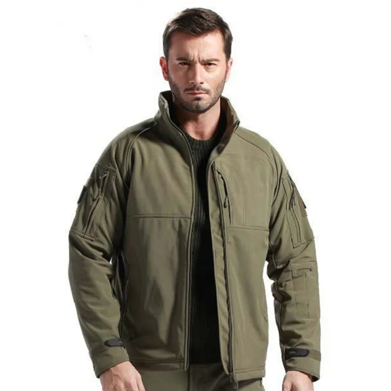   Coat  Shark Skin Softshell Jacket Men Waterproof Windbreaker Camouflage Raincoat Outerwear Hunt Clothes