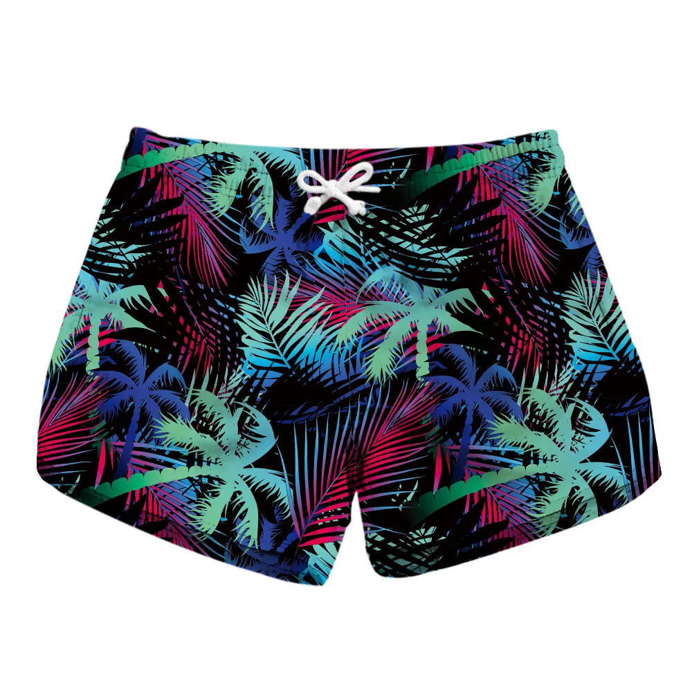 Zomer Vrouwen Strand Shorts Dunne Losse Sport Korte Broek Bloemen 3D Print Snel Droog Holiday Surfing Board Trunks Badpak Vrouwelijke