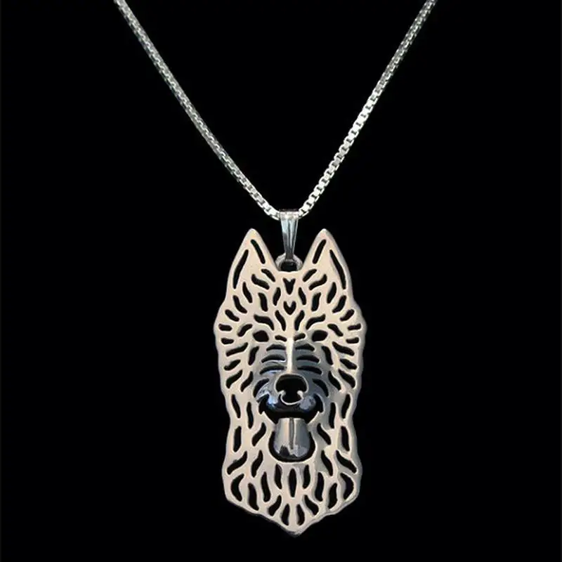 Модные ожерелья с подвесками из золотого сплава, женские ожерелья с бельгийскими собаками Laekenois, Прямая доставка