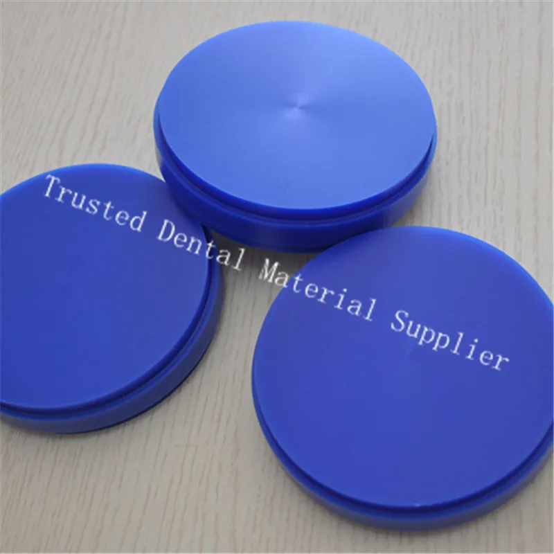 

HOT ! 10 Piece Blue&White OD98*10/12/14 MM CAD/CAM Wieland System Dental Wax Blocks For Carving Dental Lab Materials Wax Disc