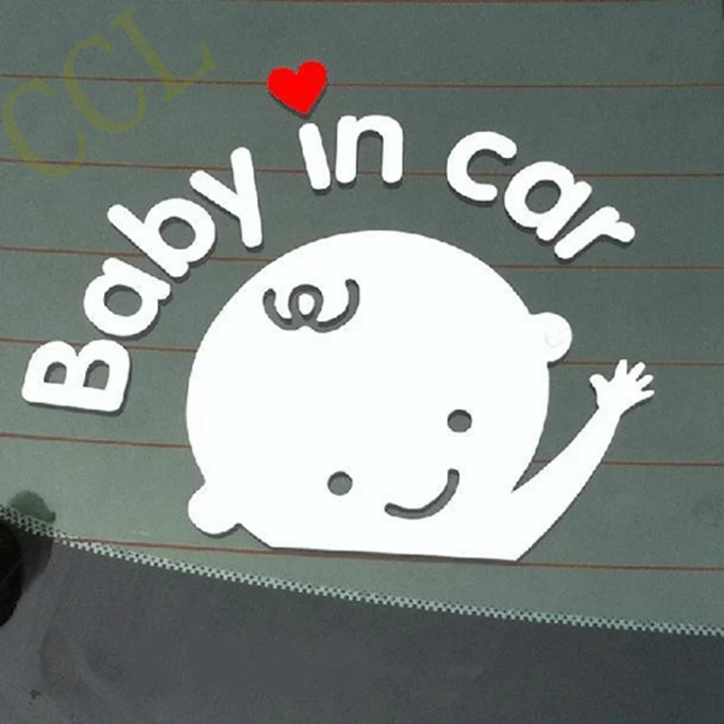 Cartoon Pattern Car Stickers Reflective Vinyl Styling Baby In Car Warming Car Sticker Baby on Board Cute Decals