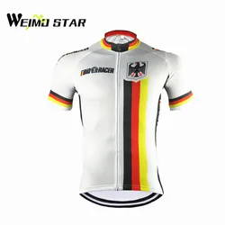 Weimostar Germany Cycling Jersey Men bike clothing bicycle top Men Ropa Ciclismo maillot MTB jersey short sleeve shirt Summer