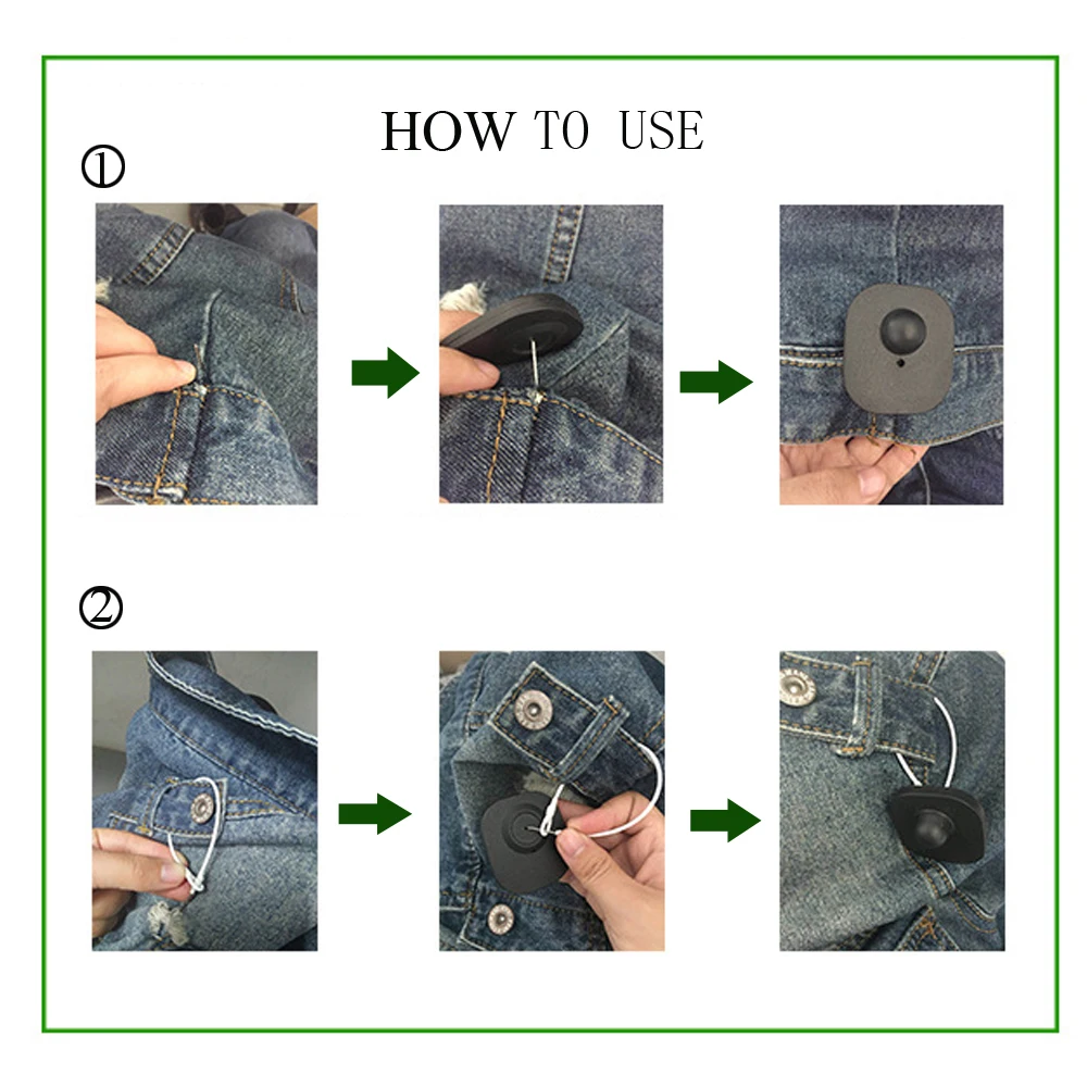 5 pieces EAS anti-theft Eas Rf 8.2mhz label hard label small square security label Labeland label