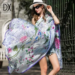 DANA XU Silk Head Scarves Muslim Women Hijab Jersey Scarf Bubble Shawls Large Size Female Bandana Poncho Foulard 2017